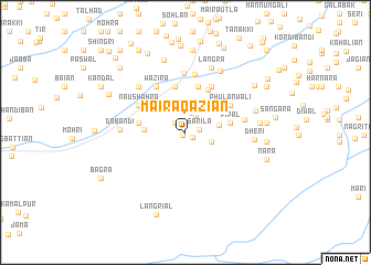 map of Maira Qāziān