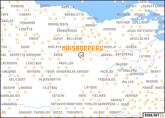 map of Maïs Borreau