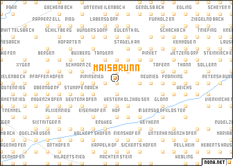 map of Maisbrunn