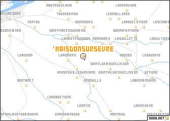 map of Maisdon-sur-Sèvre