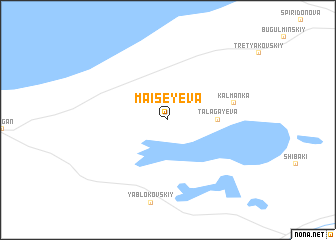 map of Maiseyeva