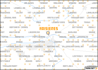 map of Maisières