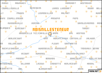 map of Maisnil-lès-Teneur