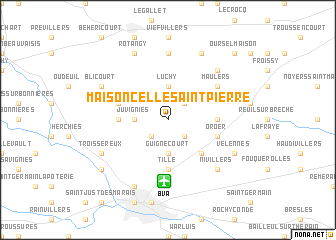 map of Maisoncelle-Saint-Pierre