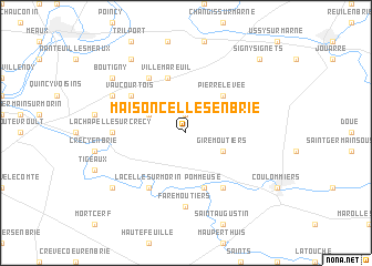 map of Maisoncelles-en-Brie