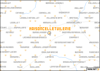 map of Maisoncelle-Tuilerie