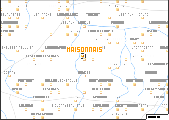map of Maisonnais