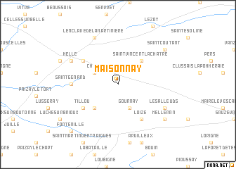 map of Maisonnay