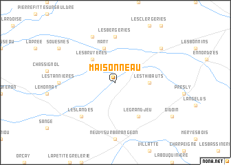 map of Maisonneau