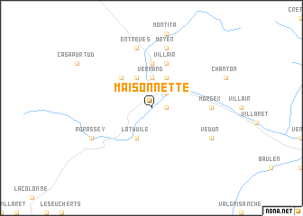 map of Maisonnette