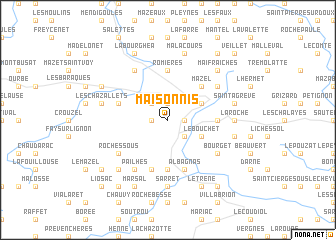 map of Maisonnis