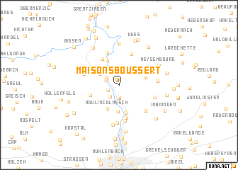 map of Maisons Boussert