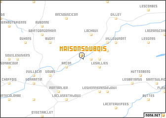 map of Maisons du Bois