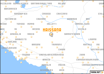 map of Maissana