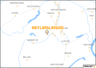 map of Maitland Landing