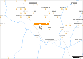 map of Maiyanga