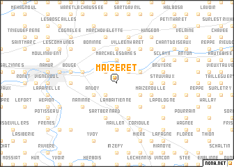 map of Maizeret
