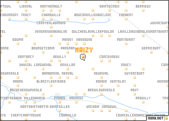 map of Maizy