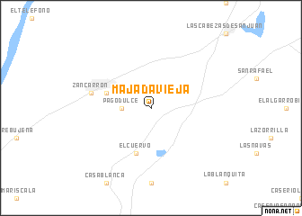map of Majadavieja