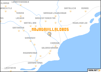 map of Majada Villalobos