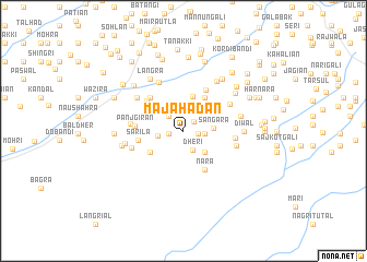 map of Majāhadān