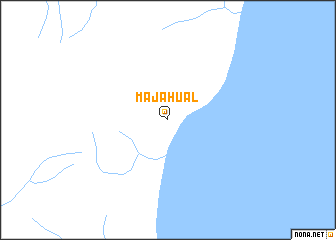 map of Majahual
