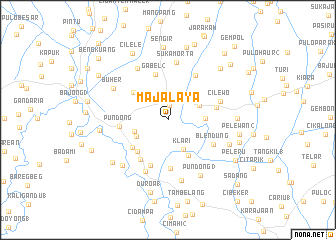 map of Majalaya