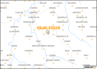 map of Majalengka