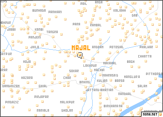 map of Majāl