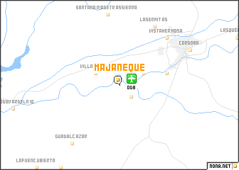 map of Majaneque