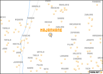 map of Majanhane
