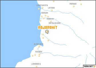 map of Majapahit