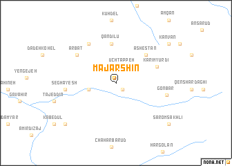 map of Majārshīn