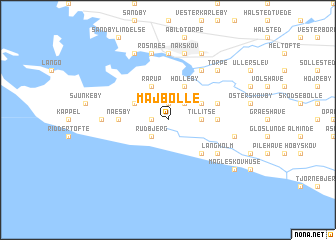 map of Majbølle