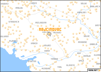 map of Majčinovac