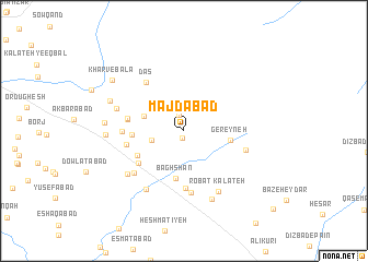 map of Majdābād