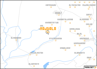 map of Majdalā