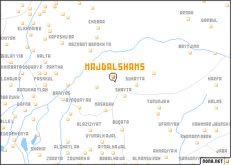 map of Majdal Shams