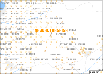 map of Majdal Tarshīsh