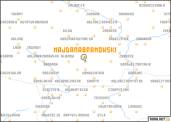 map of Majdan Abramowski