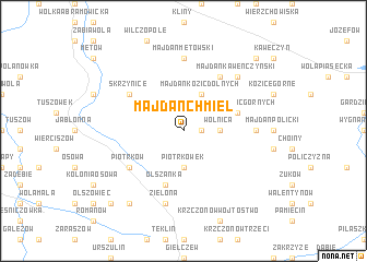 map of Majdan Chmiel