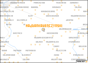 map of Majdan Kawenczyński