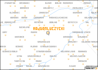 map of Majdan Łuczycki