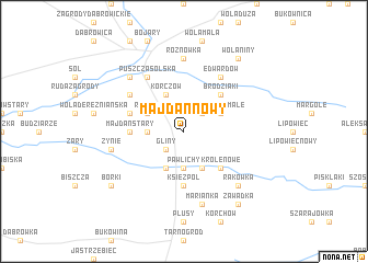 map of Majdan Nowy