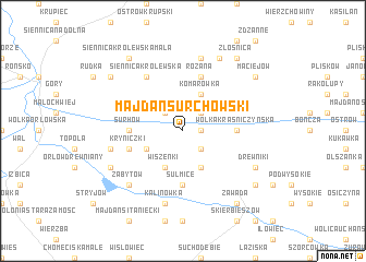 map of Majdan Surchowski