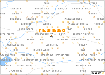 map of Majdan Suski