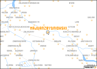 map of Majdan Zbydniowski
