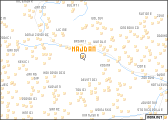 map of Majdan