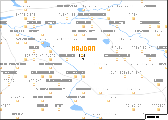 map of Majdan