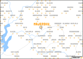 map of Majeroku